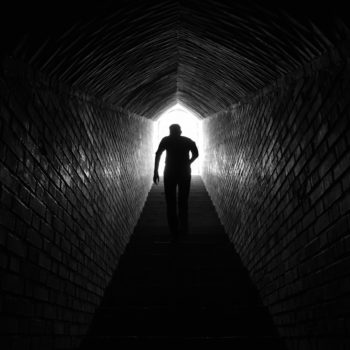 silhouette of person